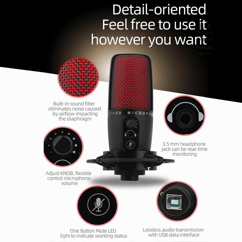 Bộ Micro Usb Kèm Giá Đỡ 192khz / 24bit Giảm Tiếng Ồn Chuyên Dụng Cho Họp Hội Nghị / Phát Trực Tuyến / Ghi Âm / Video / Windows / Mac Me3 | BigBuy360 - bigbuy360.vn