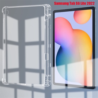 Ốp Máy Tính Bảng TPU Trong Suốt Có Ngăn Đựng Bút Samsung Galaxy Tab S6 Lite 2022 S8 S7 S6 A8 10.5 A7 10.4 A7 Lite A 8.0 2019