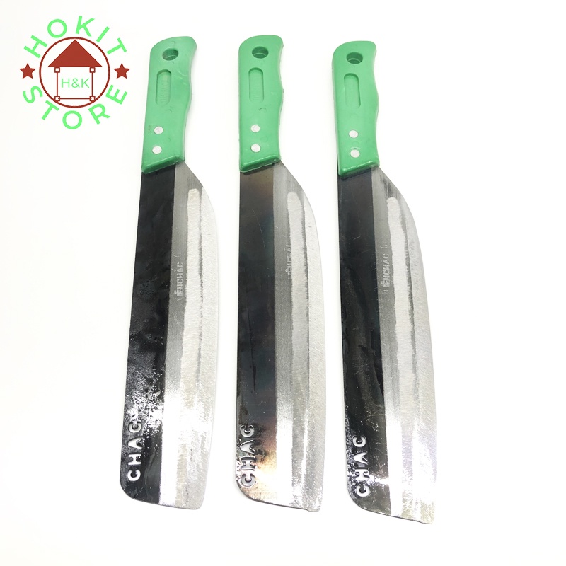 Bộ 3 dao thái Đa Sỹ cán nhựa bền đẹp dài 37 cm dùng thái thịt rau củ quả Giá sỉ