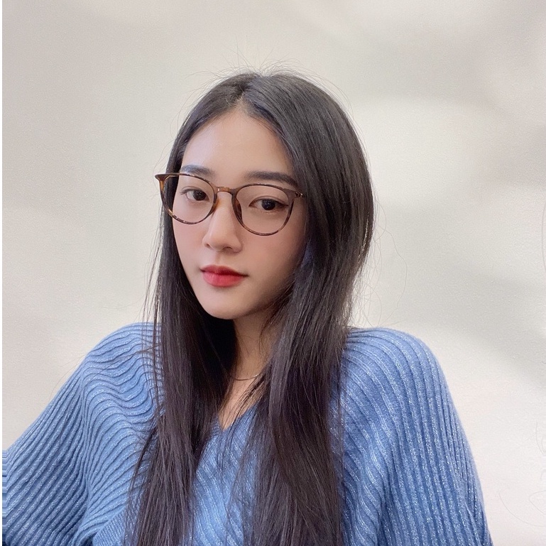 Gọng kính thời trang Hàn Quốc LILYEYEWEAR mắt tròn giả cận thanh mảnh màu sắc thời trang 1967