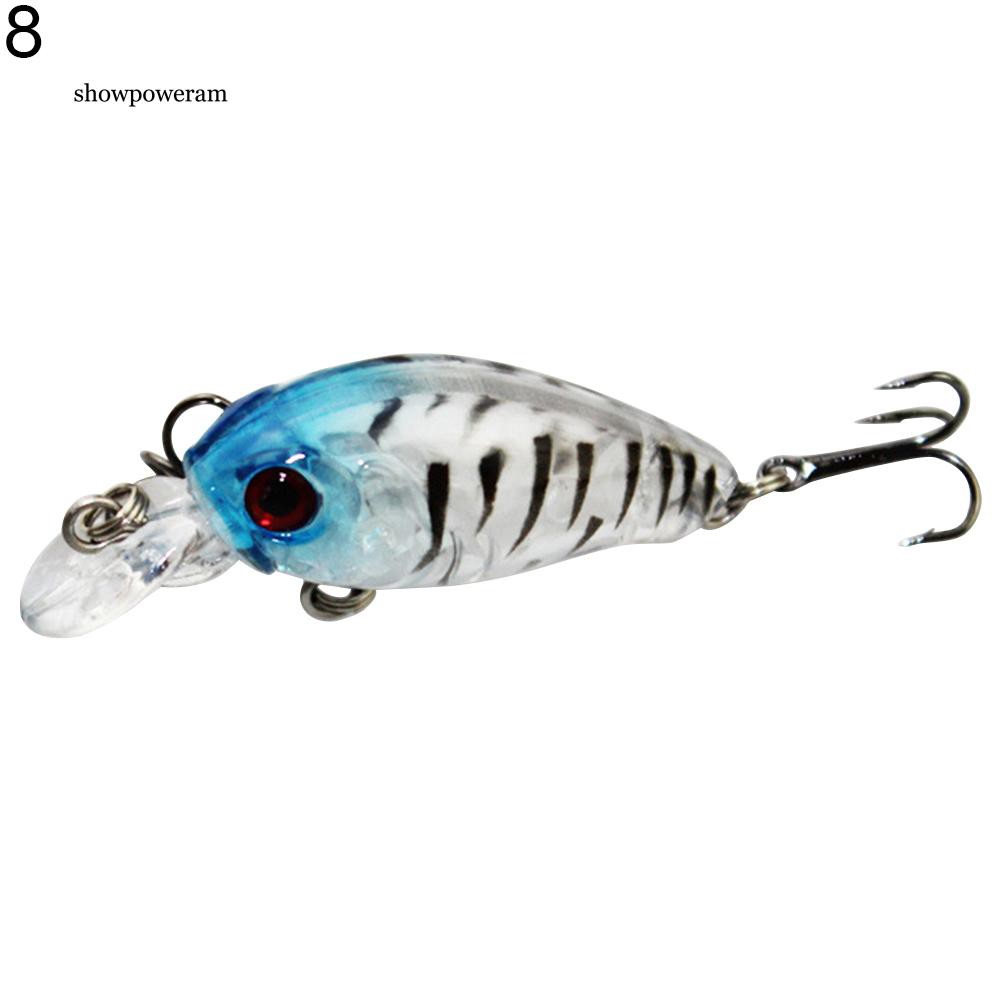 Mồi giả nhử cá bằng nhựa chất lượng cao gắn kèm móc câu ba chấu