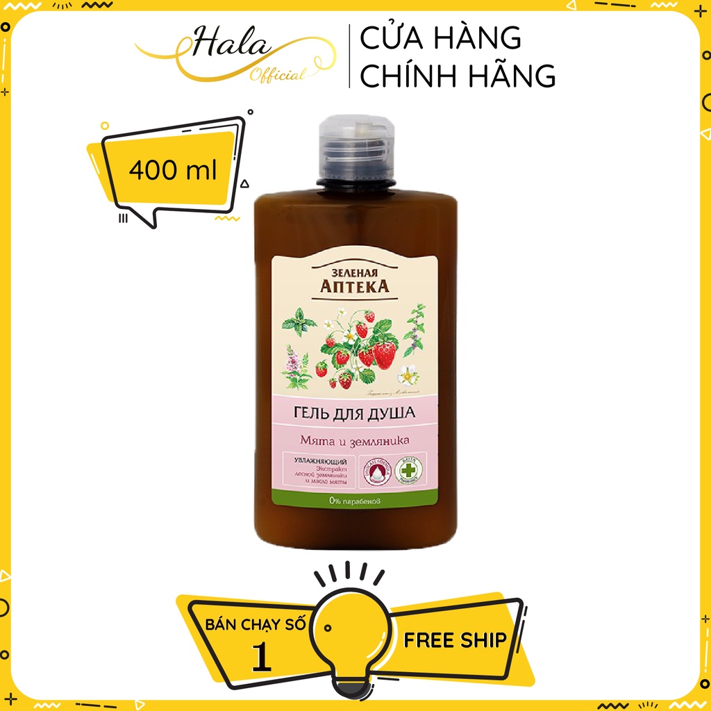 Sữa tắm dưỡng ẩm và làm mềm da Apteka 400ml (0% Paraben và chất tạo màu) - BioTopcare Official | BigBuy360 - bigbuy360.vn