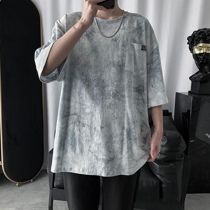 Áo thun nữ form rộng đẹp, Áo thun nữ form rộng Loang Màu Thời Trang Tiktok 2022 | BigBuy360 - bigbuy360.vn