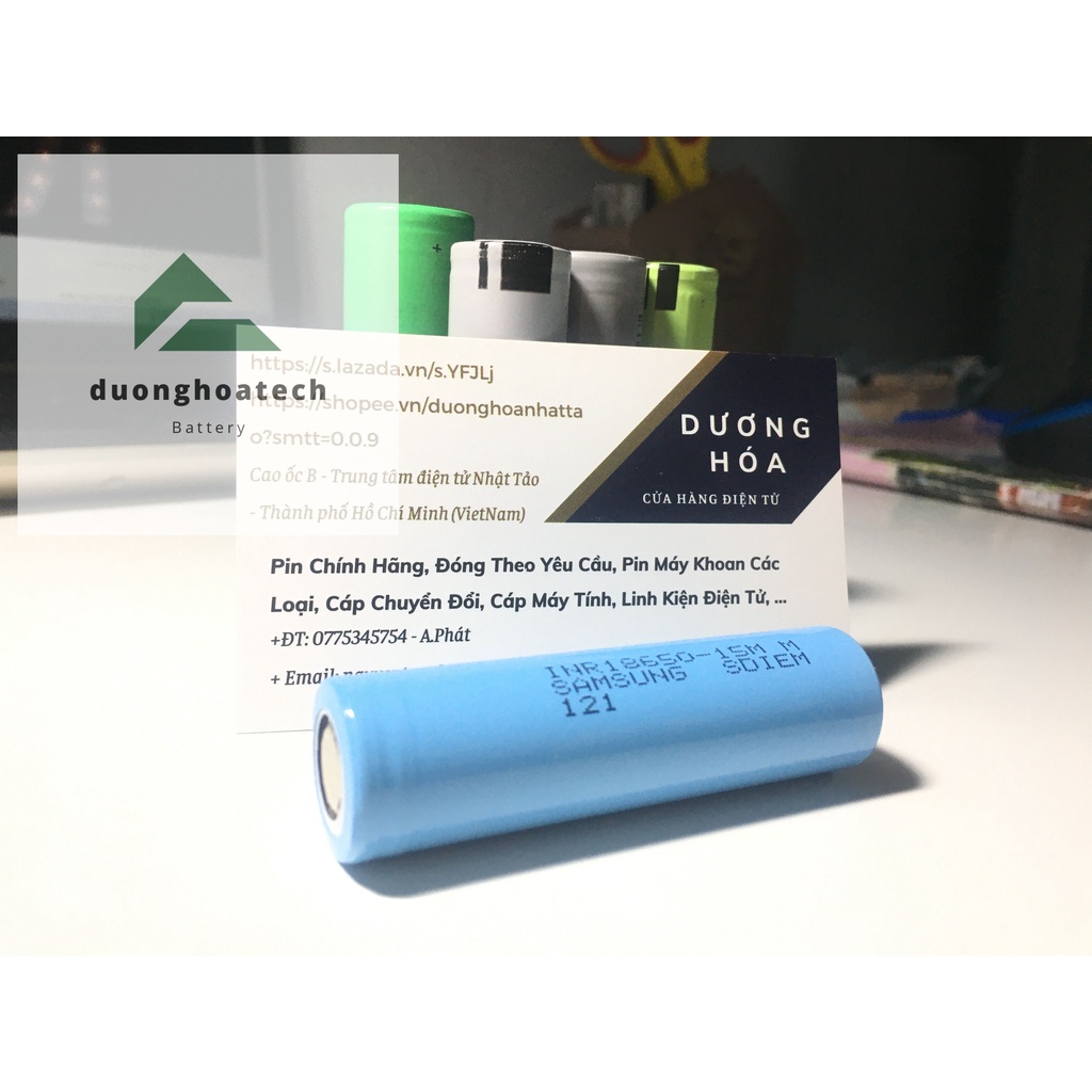 Cell Pin 18650 SAMSUNG INR 15M 1500mAh - Dòng Xả 25A