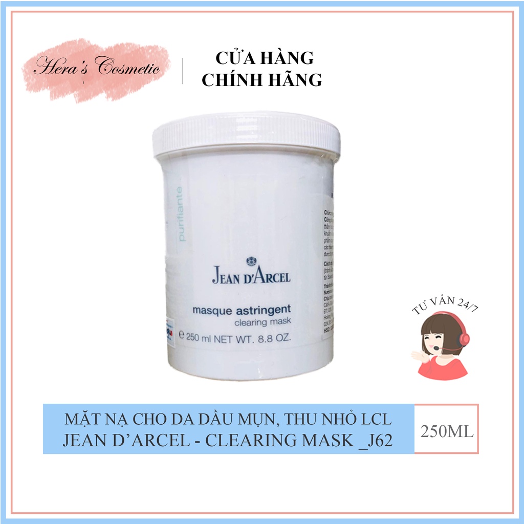 Mặt nạ giúp giảm mụn,se khít lỗ chân lông Jean D'arcel_ clearing mask 250ml j62