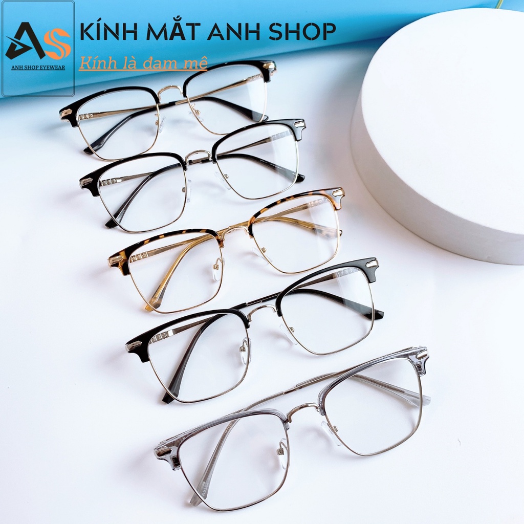 Gọng kính vuông nam nữ đeo sang trọng lịch lãm thời trang 9314A