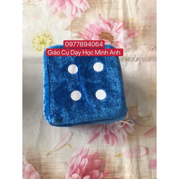 Xúc xắc bọc nhung 10 cm - giáo cụ dạy học hấp dẫn dạy trẻ học