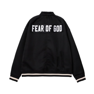 ⚡HÀNG SẴN⚡[ẢNH THẬT] Áo khoác FEAR OF GOD 5TH /Fear of God Baseball Coach Jacket  Jacket FOG 5TH