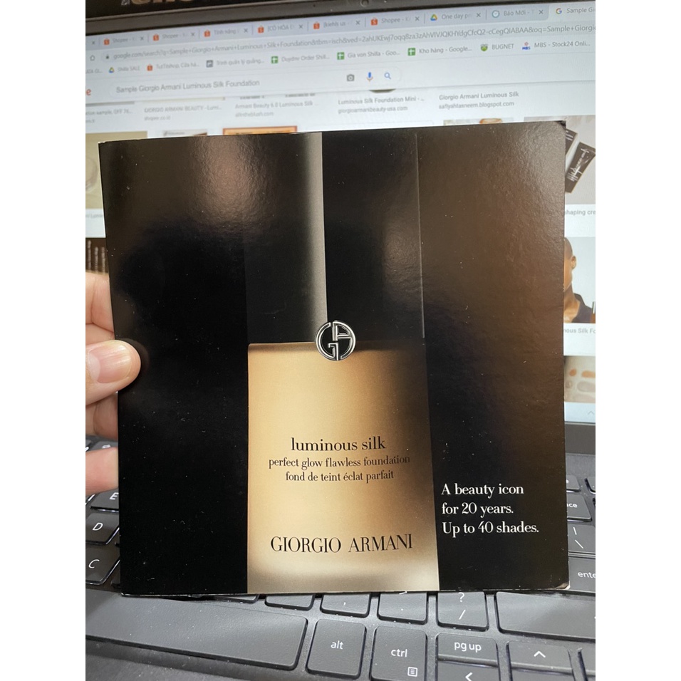 [AUTH 1000%] Sample Kem Nền Giorgio Armani Luminous Silk Foundation ( 1ml x 4 )