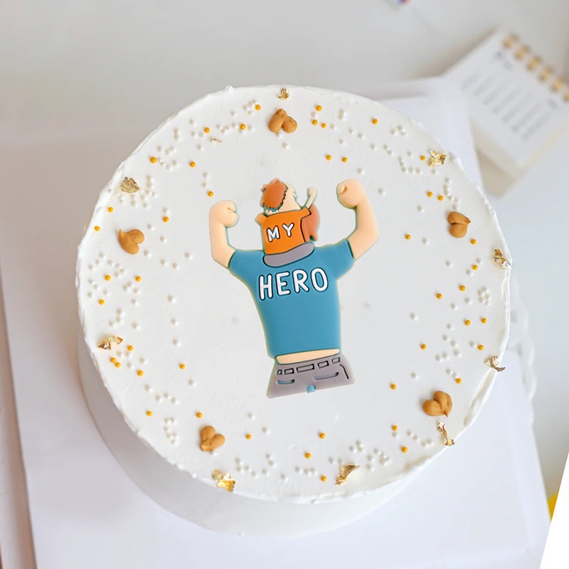 [Spot] Mô hình trang trí bánh kem ngày của cha và con cái chất lượng cao