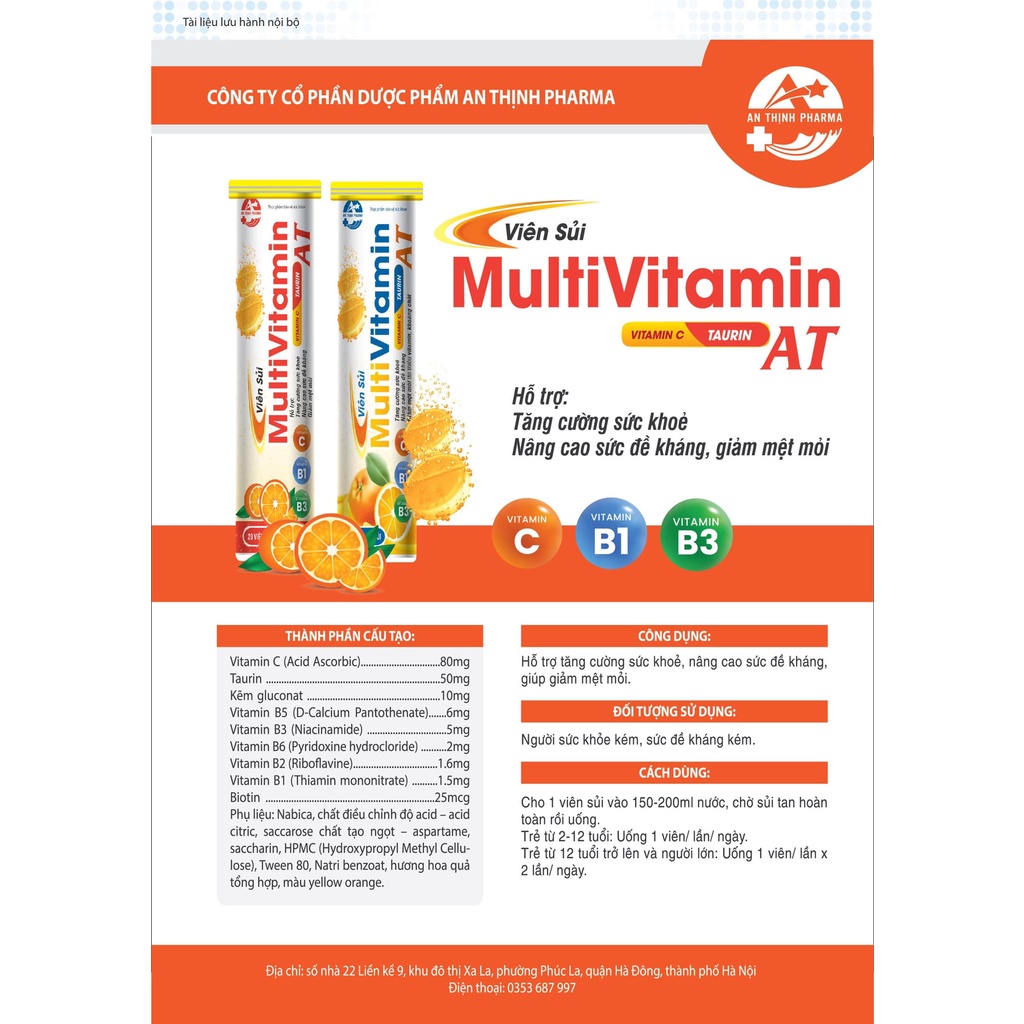 C sủi bổ sung vitamin C actisô , râu ngô, rau má ,chanh muối, dứa, cam, chanh muối, bò húc tuýp 20 viên