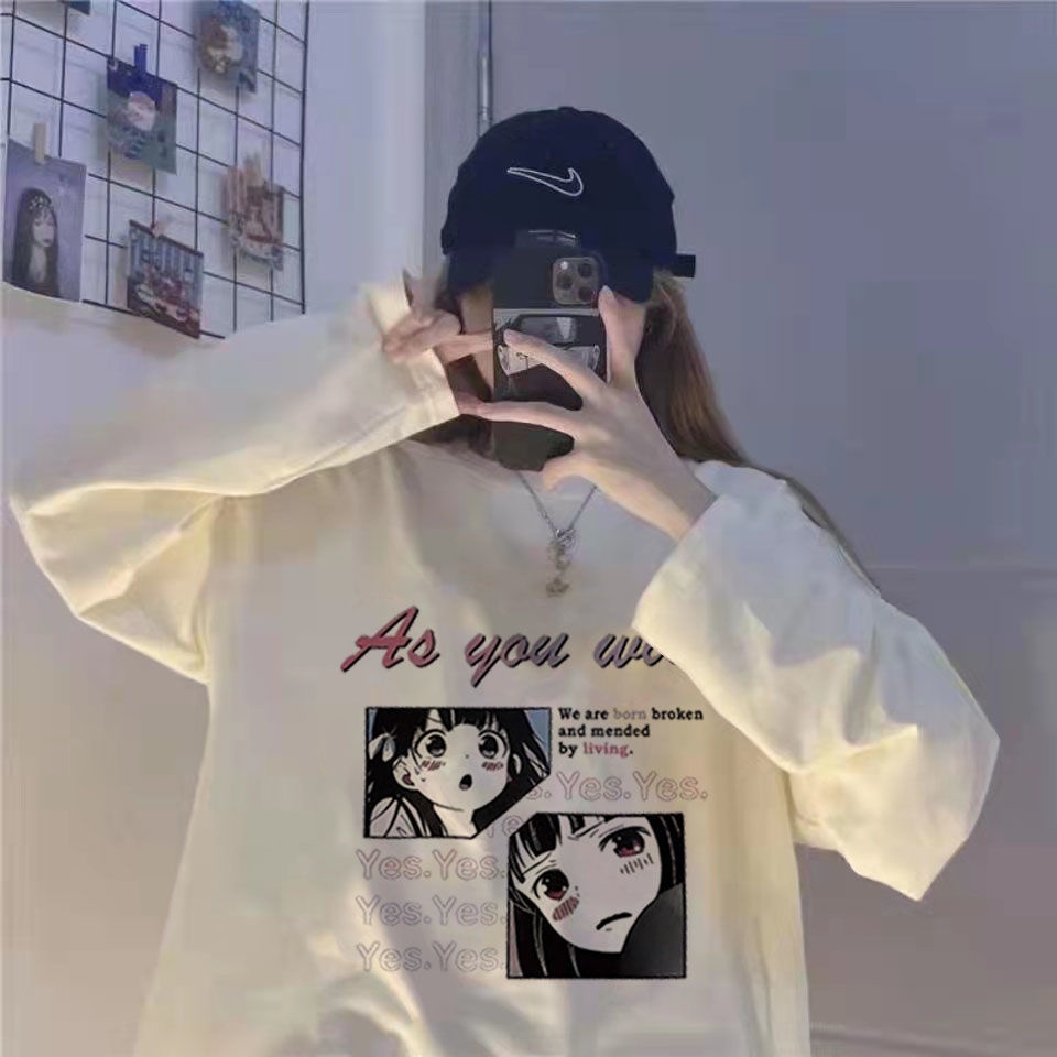 Áo thun dài tay preppy hàn quốc