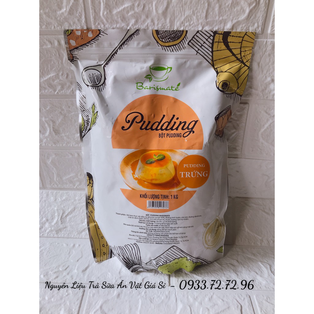 Bột Pudding Trứng Barismate túi 1kg