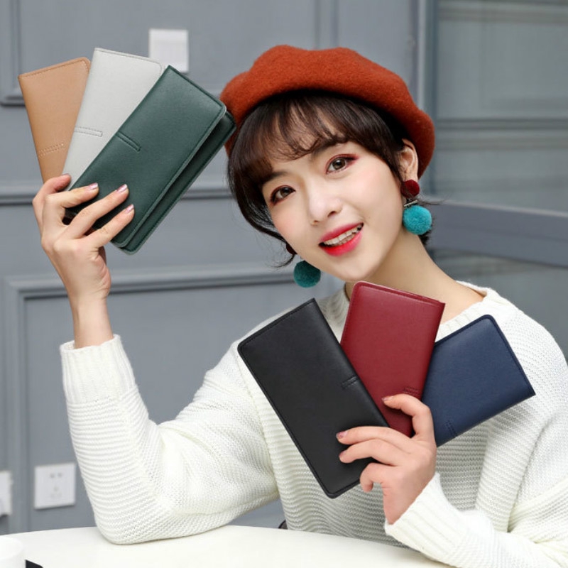 Ví Da Dáng Dài Phong Cách Âu Mỹ Thời Trang Dành Cho Bạn Nữ IELGY