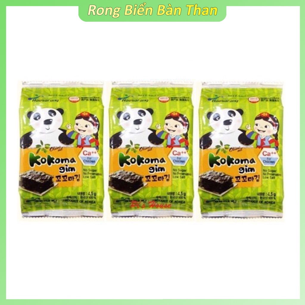 Rong Biển Ăn Liền KOKOMA Bổ Sung Canxi - Rong Biển Ăn Cơm Cho Bé - Rong Lá Kim HQ