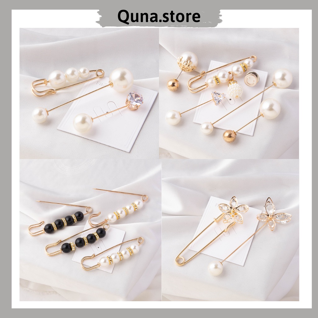 Phụ kiện cài cổ áo , kẹp điều chỉnh cố định quần thiết kế nhiều họa tiết