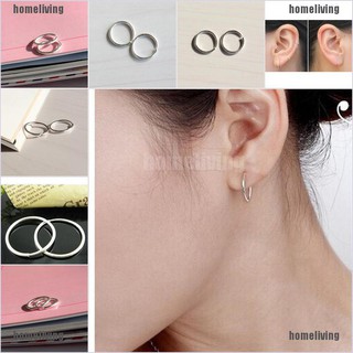 [homeliving] Bông Tai Tròn Bằng Bạc Nhỏ Nhắn