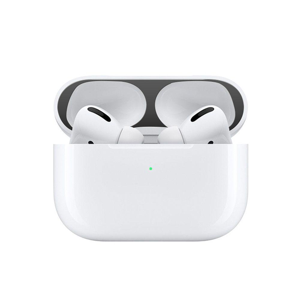 MYRONGVN Miếng Dán Kim Loại Mạ Điện Bảo Vệ Hộp Sạc Tai Nghe AirPods Pro