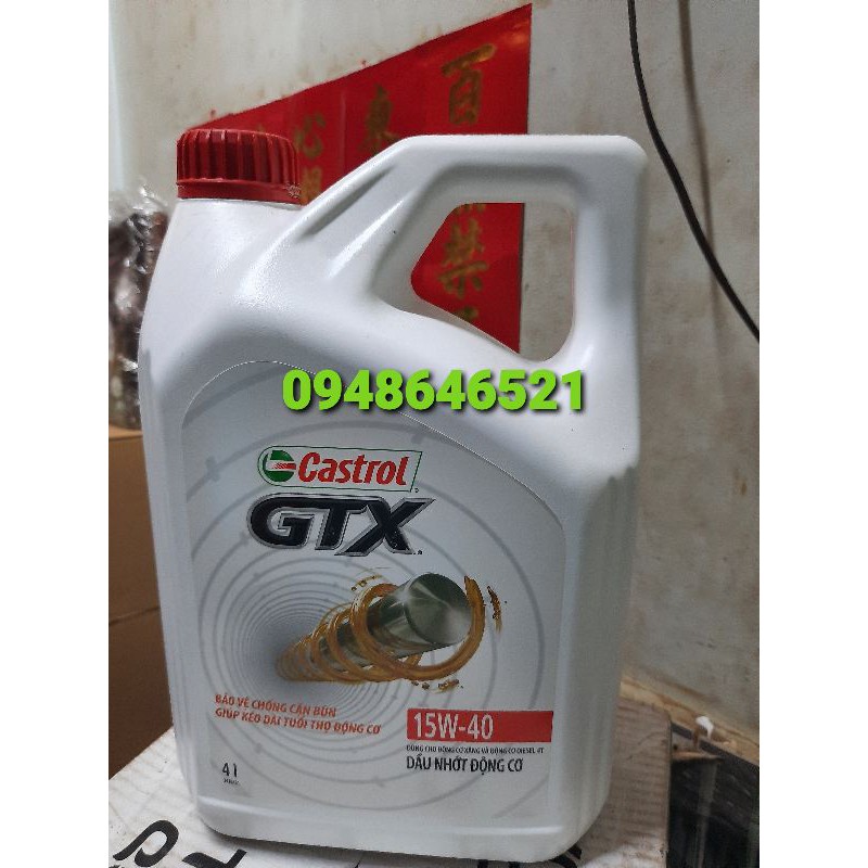 Dầu nhớt động cơ Castrol GTX 20w50 4L 🇻🇳 chính hãng 101%