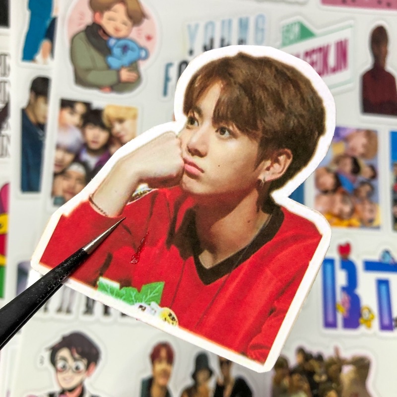 Set 100 sticker dán trang trí nhóm nhạc BTS