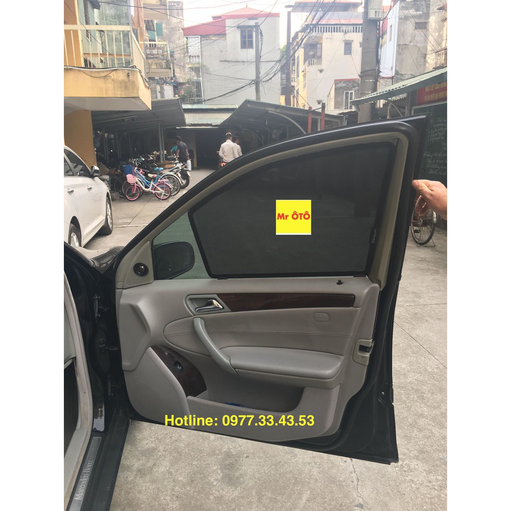 Rèm Che Nắng chống UV Xe Mercedes C200-250-300 W203-2005 (cửa nhựa không nam châm) Hàng Loại 1 MR.ÔTÔ -Bảo Hành 2 Năm