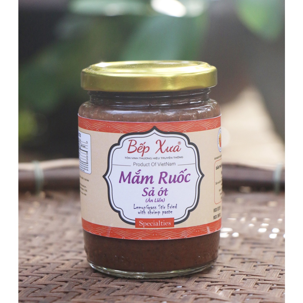 Mắm ruốc ớt sả Bếp Xưa - hũ 250gram