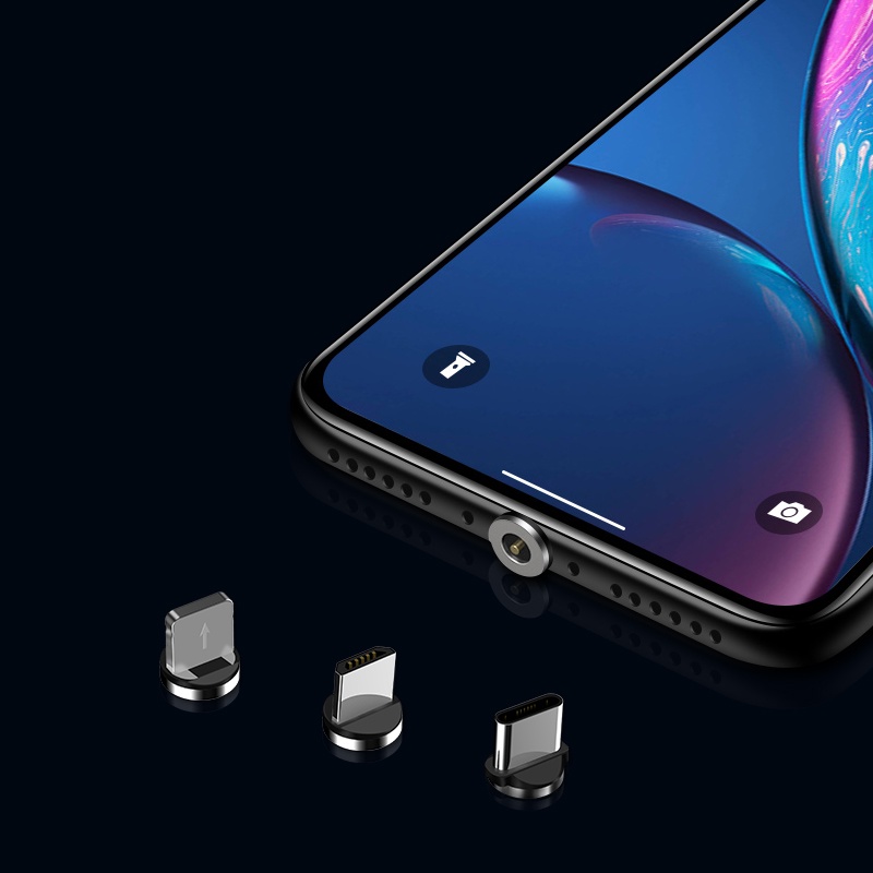 Dây Cáp Sạc Nhanh Type C Micro USB Nam Châm Cho Điện Thoại