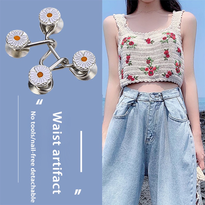 Nút quần jean bằng kim loại có thể tháo rời