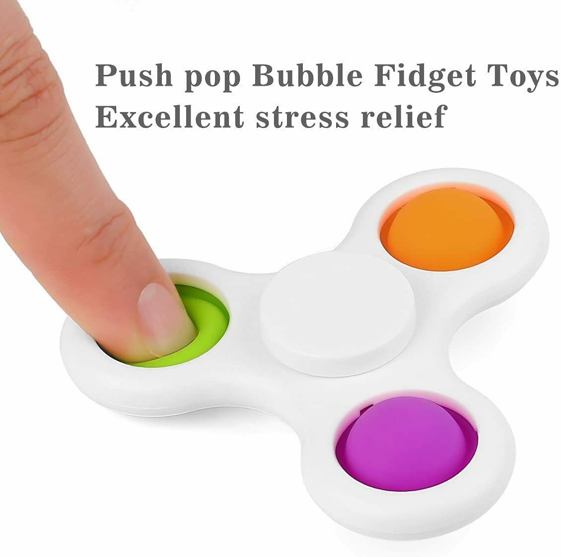 Con quay đồ chơi Fidget Spinner bằng silicon giúp giảm Stress