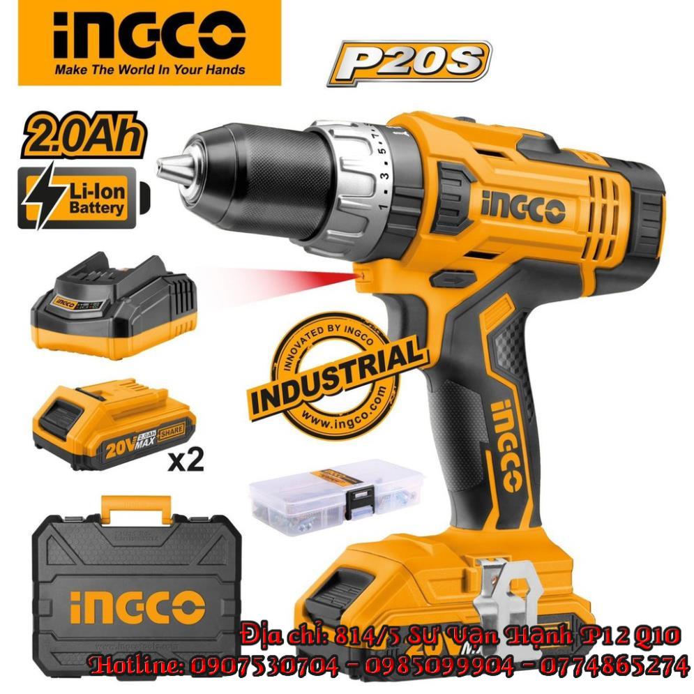 Máy khoan vặn siết vít dùng pin sạc 20V INGCO CDLI2003