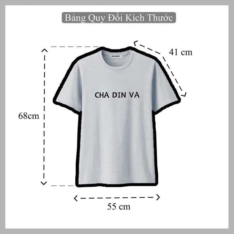 Áo Thun Trắng Đen Tay Lỡ From Rộng ❤Made in ChaDinVa