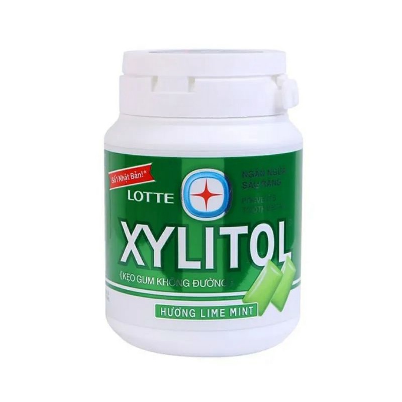 Kẹo gum Xylitol không đường hũ 58g các vị