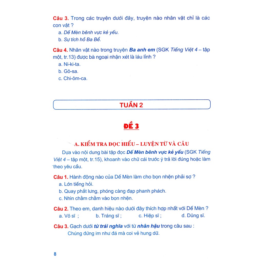 Sách: Tuyển Chọn Đề Ôn Luyện Và Tự Kiểm Tra Tiếng Việt Lớp 4 Tập 1 | BigBuy360 - bigbuy360.vn