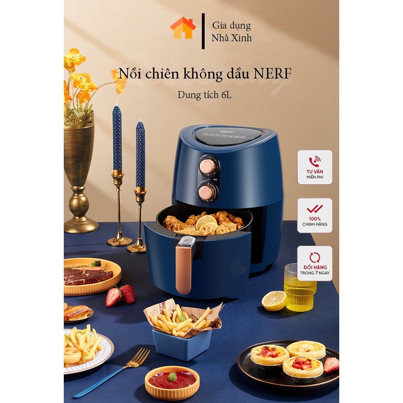 Nồi chiên không dầu cao cấp - Nồi nướng không dầu NERF Nội địa Trung