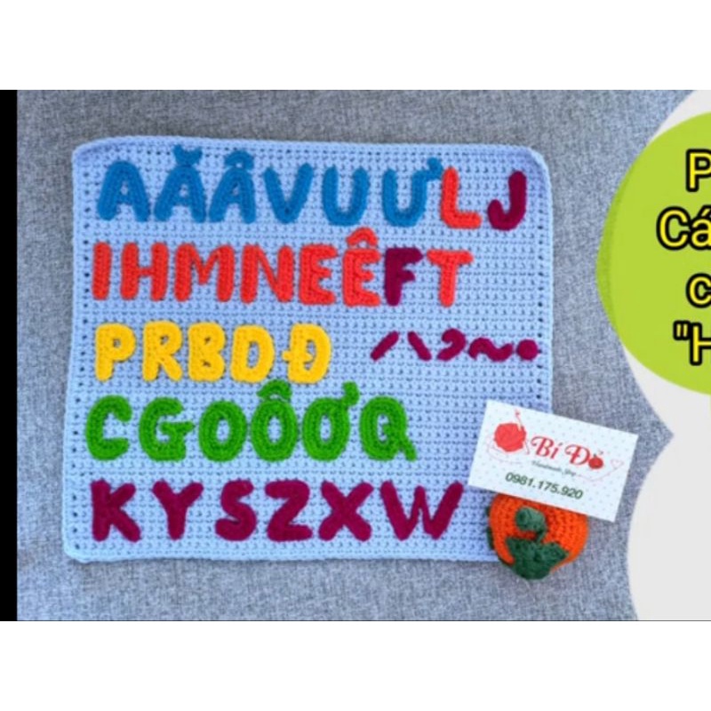 Chữ cái ghép tên bằng len