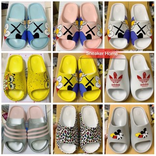 Dép Slide Yzy vàng xám trắng đen