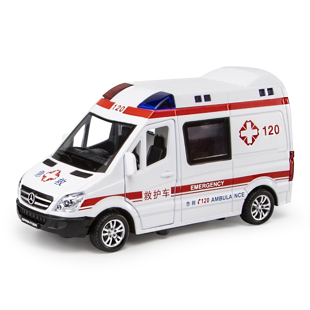 Xe Cứu Thương Đồ Chơi Nhạc Đèn Bằng Nhựa  Cho Bé