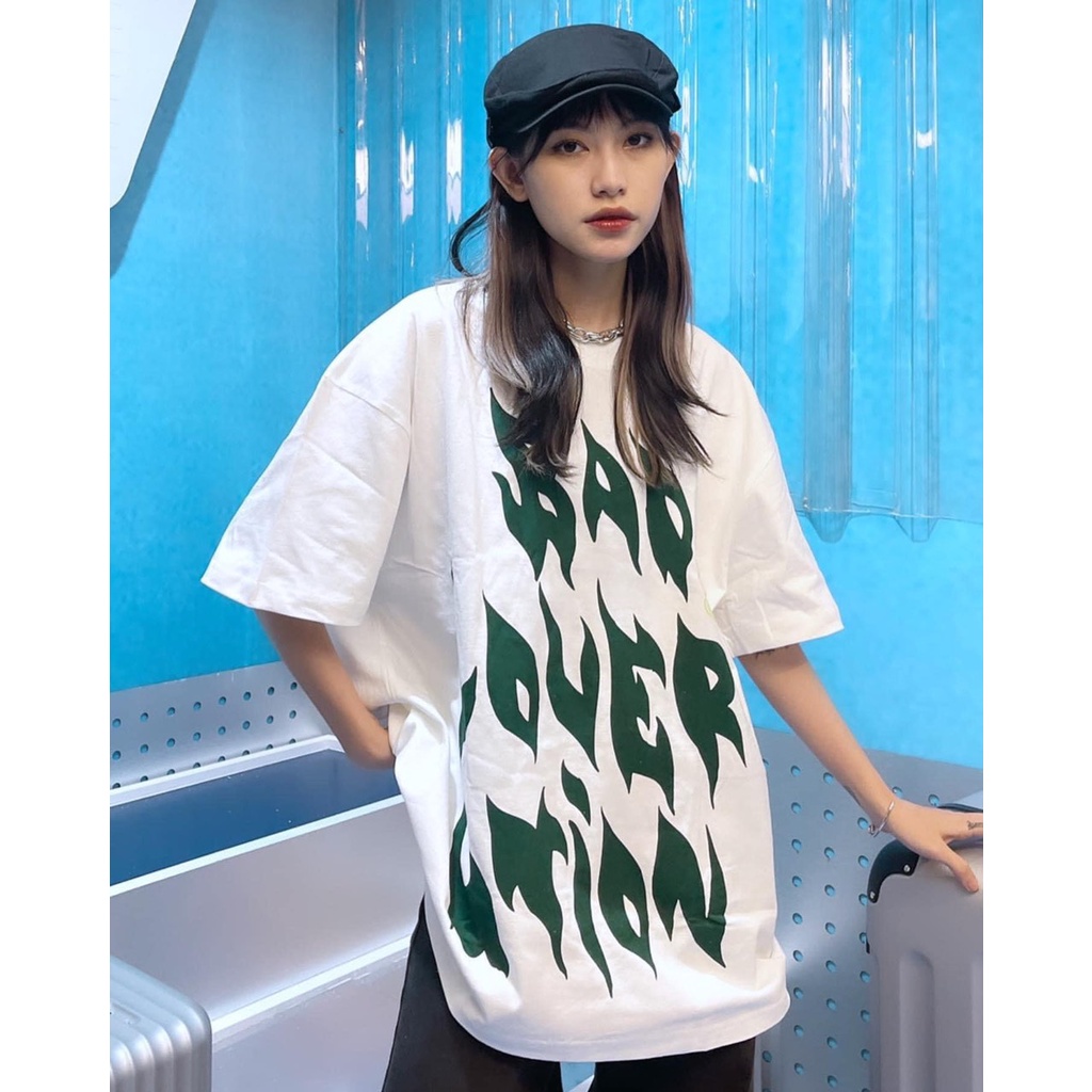 Áo Thun Nam Nữ Unisex Chữ Xanh Lá HOT TREND