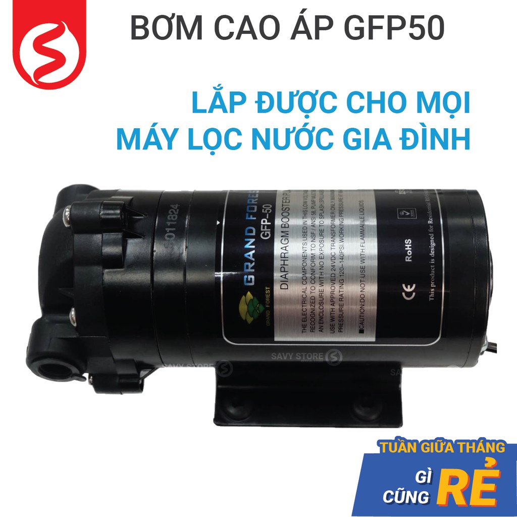 Bơm tăng áp cho máy lọc nươc và phun sương GPF-50 GRAND FOREST