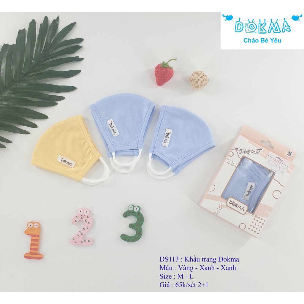 Set 3 khẩu trang Dokma cho bé