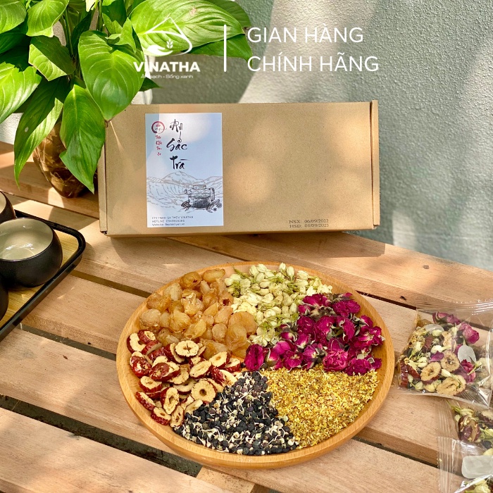 An Sắc Trà - Trà Hoa Thảo Mộc, Dưỡng Nhan, Chống Lão Hóa, Hỗ Trợ Giảm Cân - Bếp Bình Yên 150gram