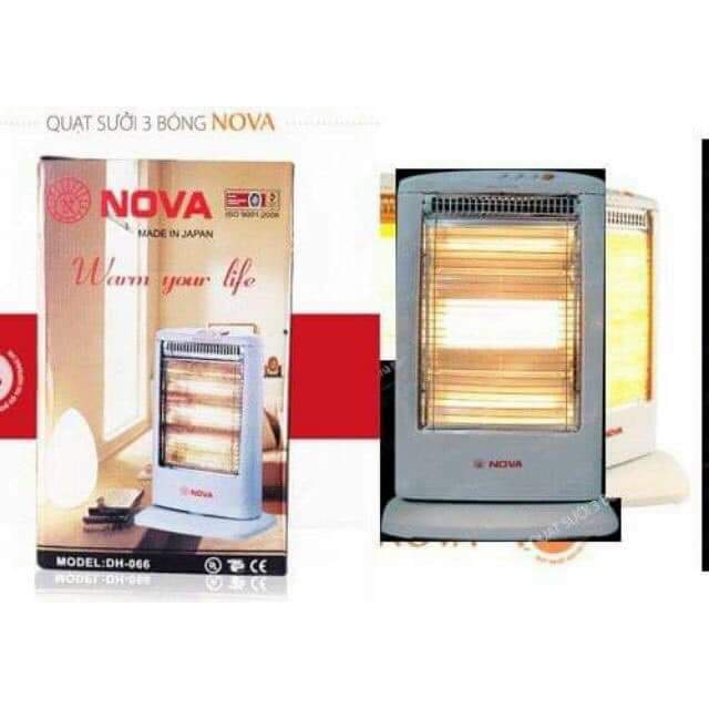 Quạt sưởi Nova 3 bóng sưởi Halogen
