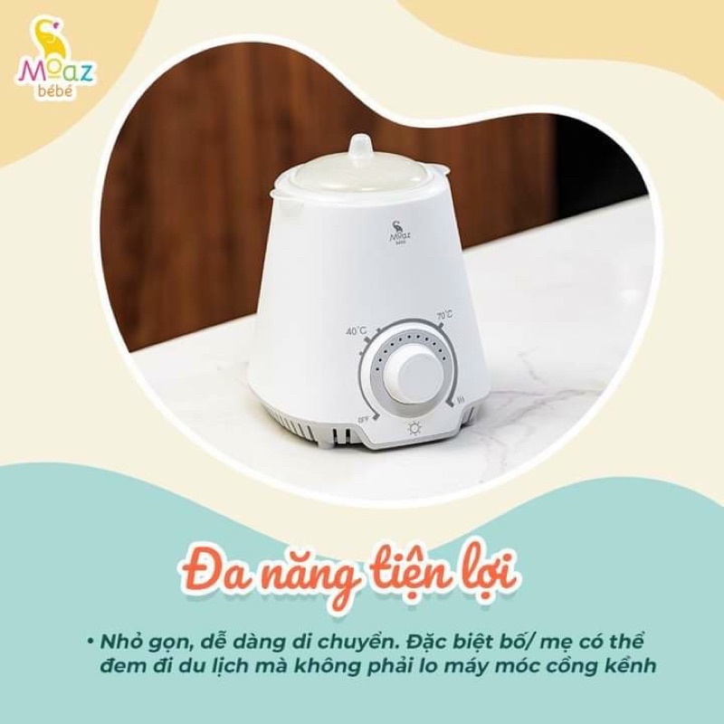 Máy Hâm Sữa 3in1 Moaz Bebe MB039