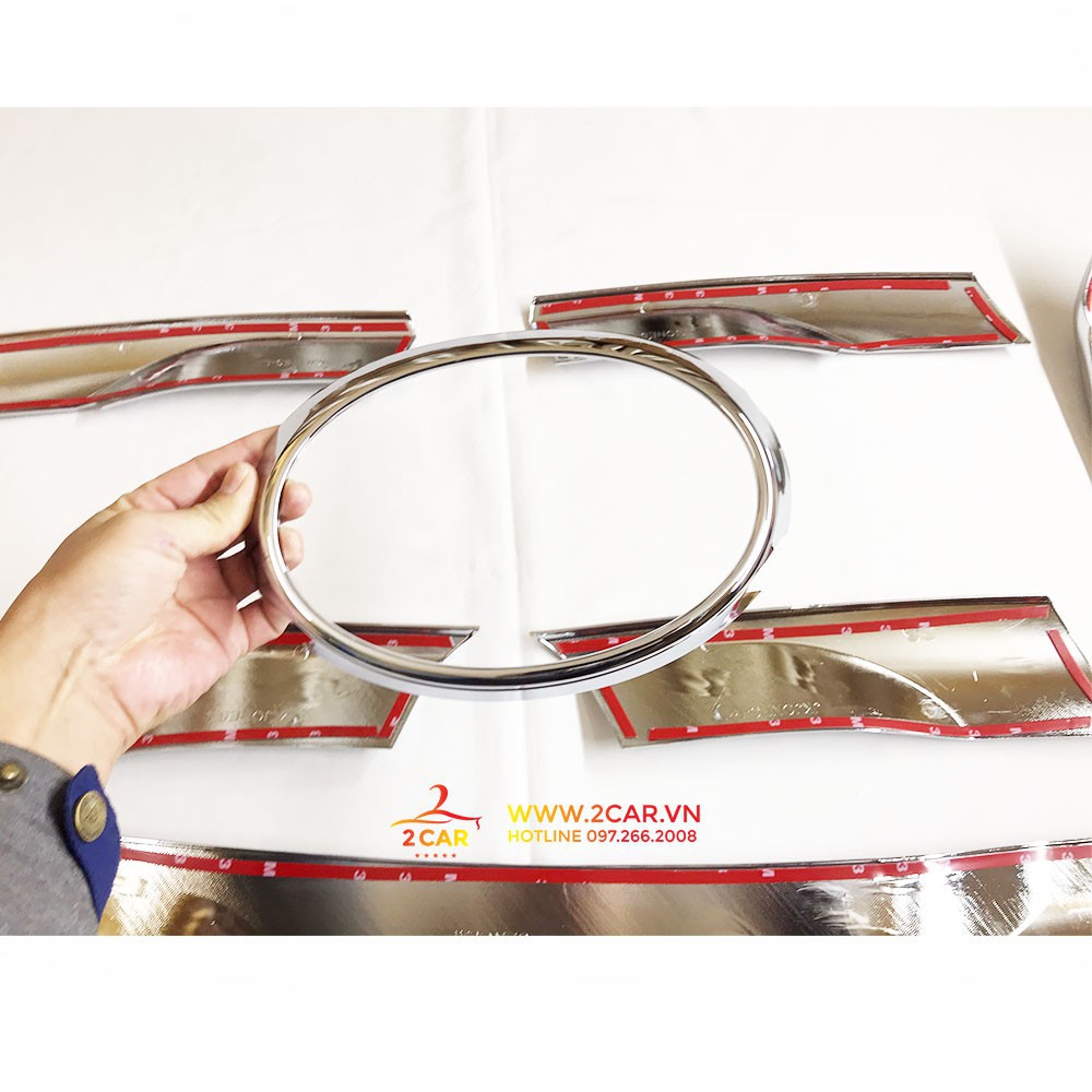 Ốp Mặt Ca lăng Toyota Fortuner 2017-2019 mạ crom