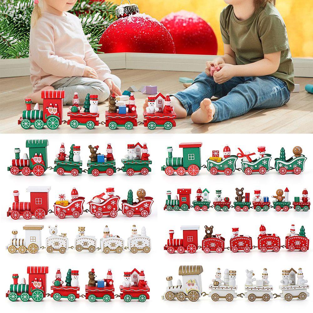 Tàu Lửa Bằng Gỗ Trang Trí Giáng Sinh Năm Mới