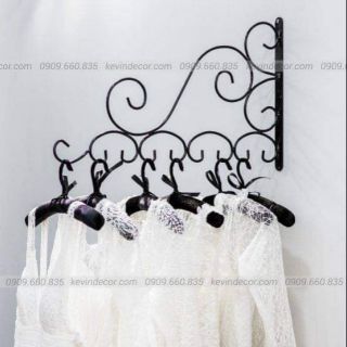 Móc treo áo cưới số 9 gắn tường