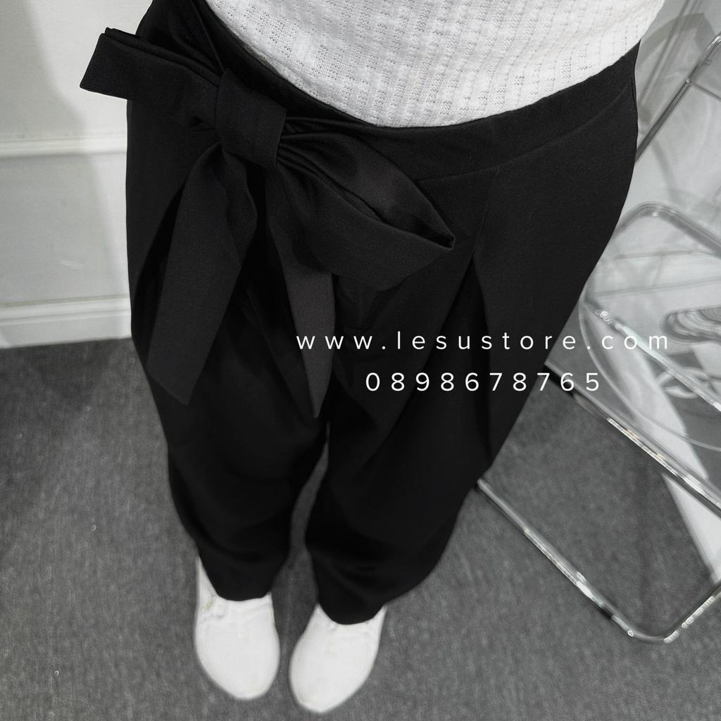 ẢNH TỰ CHỤP Quần Culottes thắt lưng xếp li 100cm