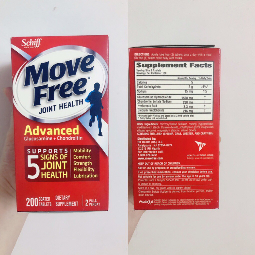 viên uống hỗ trợ xương khớp move free 200 viên của mỹ