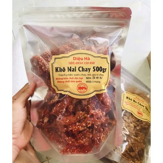 Khô nai chay 👉nhà làm 500gr