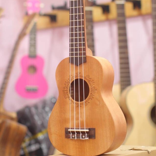 ( BIG SALE ) ĐÀN UKULELE SOPRANO VIỀN HOA